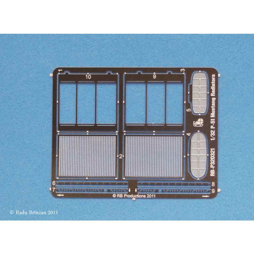 【新製品】P32021 ノースアメリカン P-51 マスタング ラジエターメッシュ