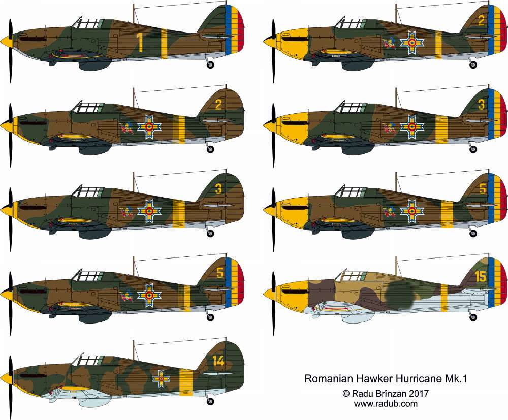 【新製品】D32022 ホーカー ハリケーン Mk.I ルーマニア空軍
