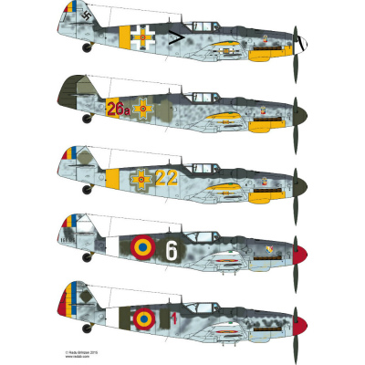 【新製品】D48020)メッサーシュミット Bf109G-6 ルーマニア空軍 Pt.2