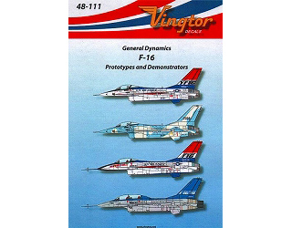 【新製品】[2000524811104] Vingtor48-111)F-16 Prototypes and Demonstrators