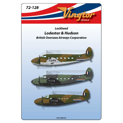 【新製品】Vingtor72-128)ロッキード ロードスター&ハドソン 英国海外航空