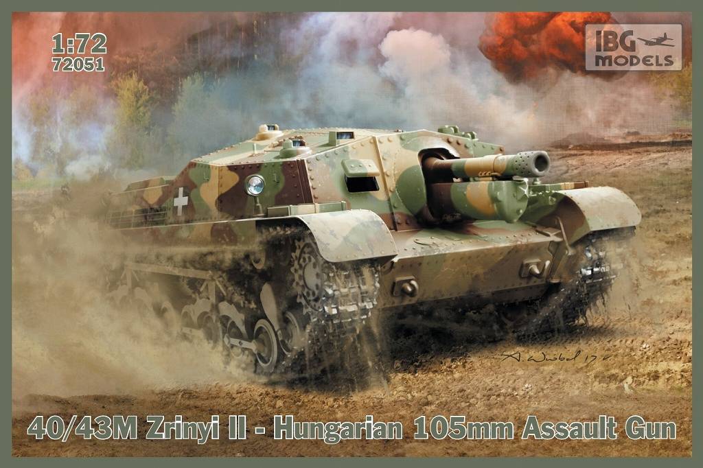 【再入荷】72051 ハンガリー 40/43M ズリーニィII 105mm突撃砲