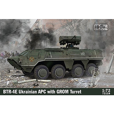 【新製品】72119 ウクライナ BTR-4E装輪装甲車 GROM遠隔操作砲塔搭載