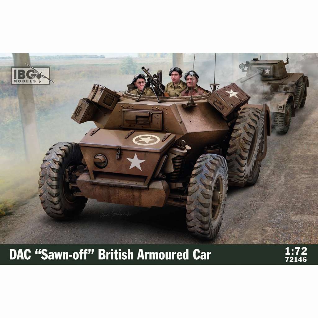 【新製品】72146 英 ダイムラー連隊指揮型装甲車 Sawn-off（オープントップ）
