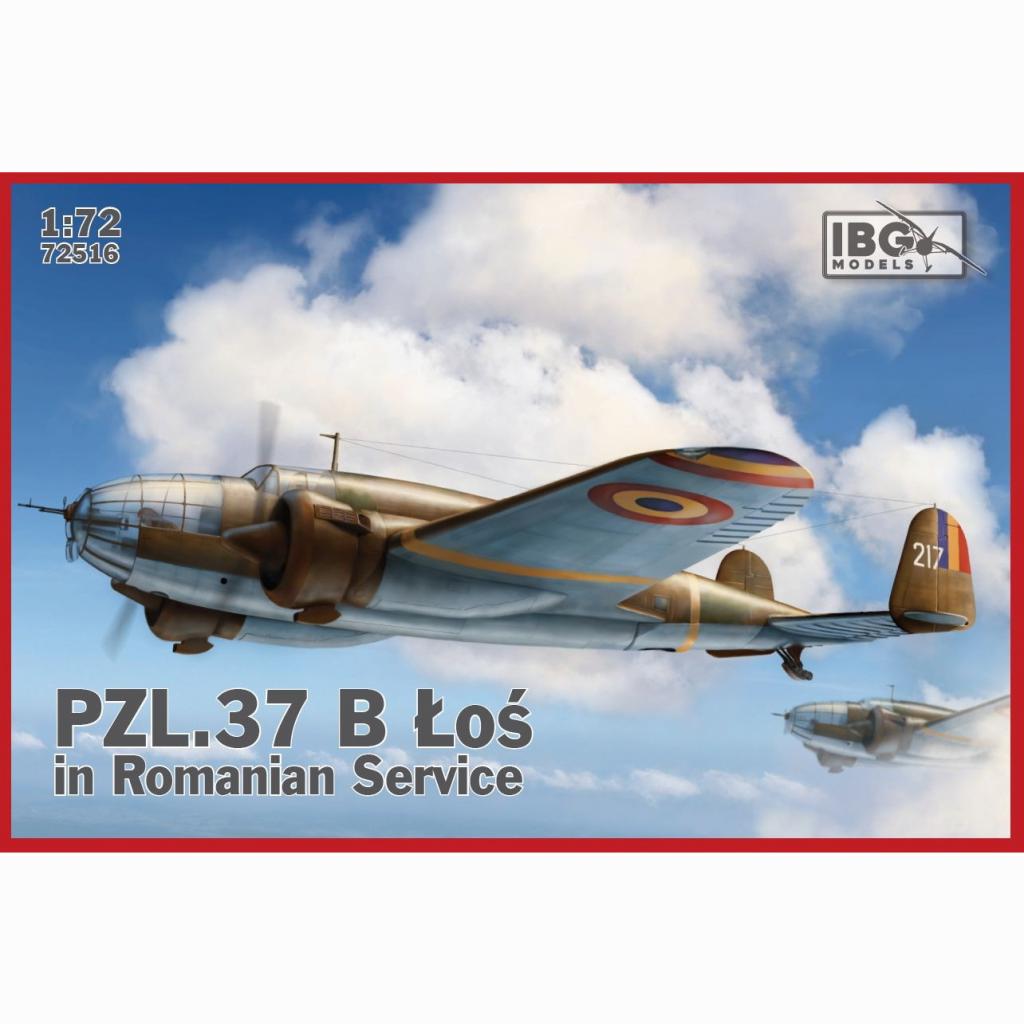 【新製品】72516 ルーマニア 双発爆撃機 PZL.37B ウォシ Los