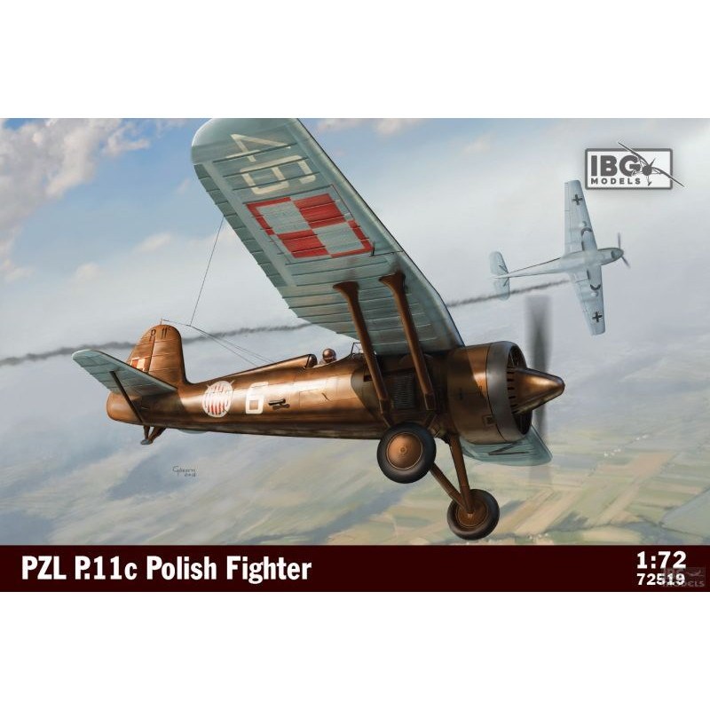 【新製品】72519)ポーランド PZL P.11c 単葉戦闘機