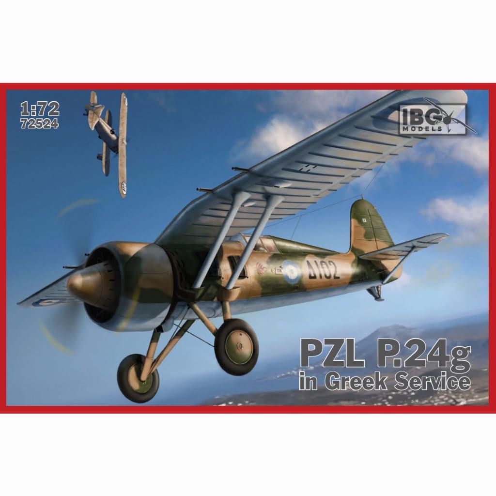 【新製品】72524 PZL P.24ｇ ガル翼戦闘機 ギリシャ軍仕様