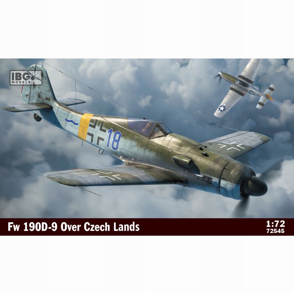 【新製品】72545 フォッケウルフ Fw190D-9 戦闘機 チェコ上空