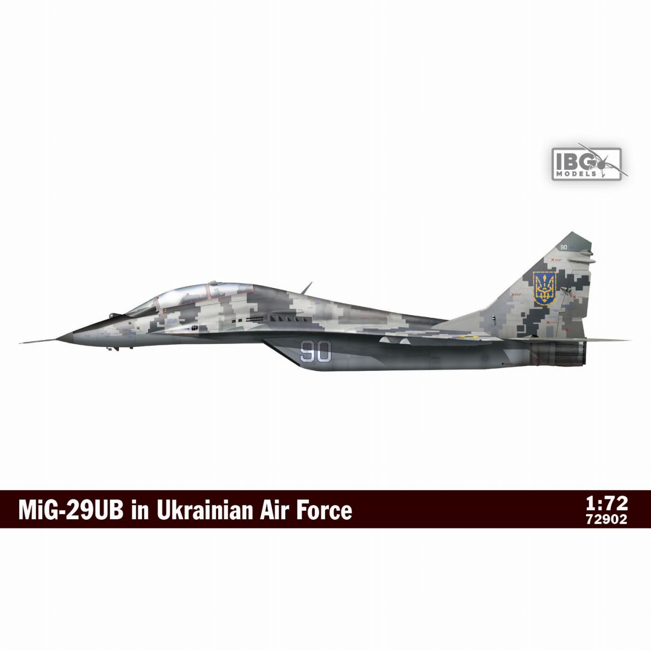 【新製品】72901 ウクライナ空軍 ミコヤン MiG-29UB フルクラム 複座練習機
