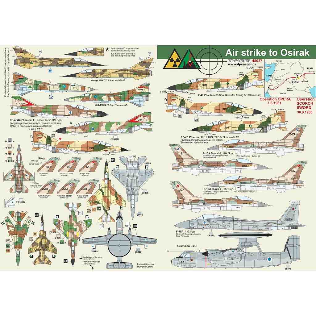 【新製品】48027 オシラクへの空爆 オペラ作戦 1981年6月7日 / スコーチ・ソード作戦 1980年9月30日