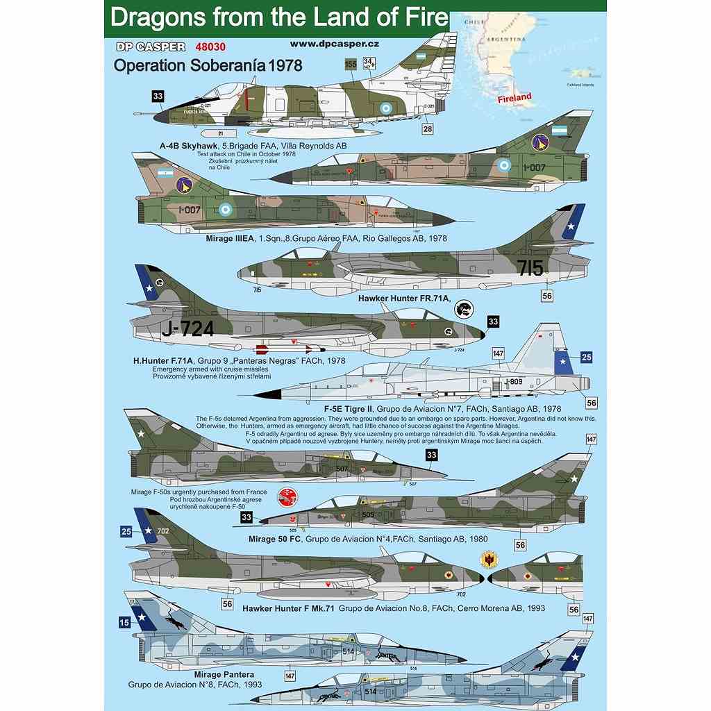【新製品】48030 Dragons from the land of fire アルゼンチン軍 ソベラニア作戦 1978年/ロサリオ作戦 1982年