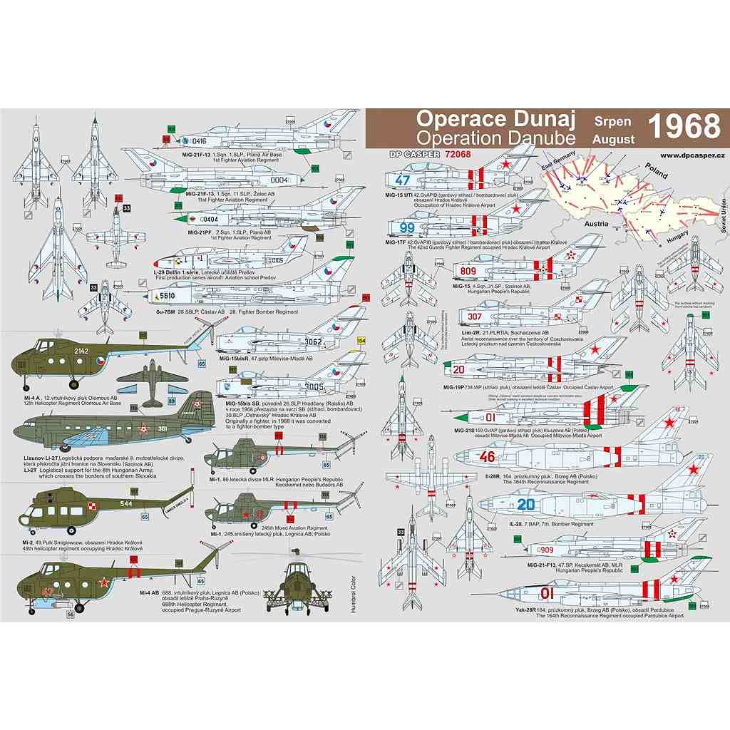 【新製品】72068 ドナウ作戦 1968年 ワルシャワ条約機構軍チェコスロバキア侵攻