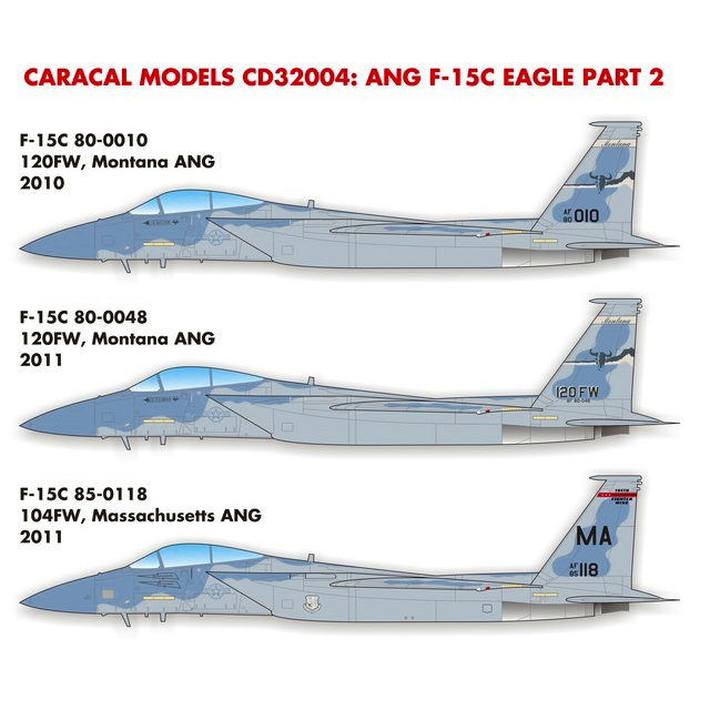 【新製品】[2000613200406] 32004)F-15 イーグル アメリカ州空軍 Part.2