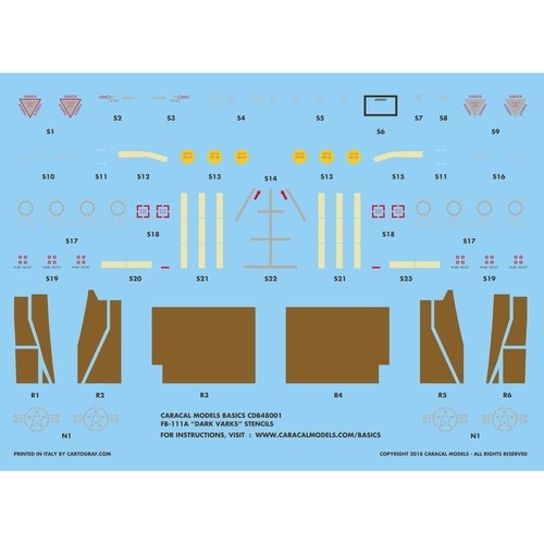 【新製品】CDB48001 ジェネラルダイナミクス FB-111A ダーク・ヴァーク ステンシル