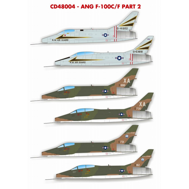 【新製品】[2000614800407] 48004)F-100C/F スーパーセイバー アメリカ州空軍 Part.2