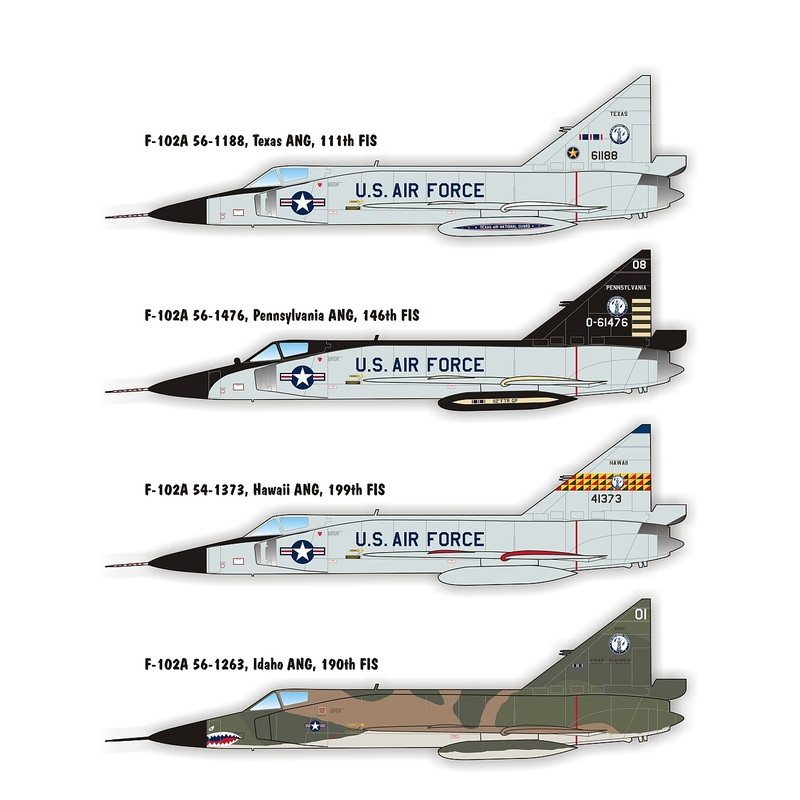 【再入荷】48013 コンベア F-102A デルタダガー アメリカ州空軍