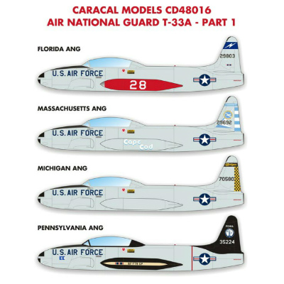 【新製品】[2000614801602] 48016)T-33A シューティングスター アメリカ州空軍 パート1