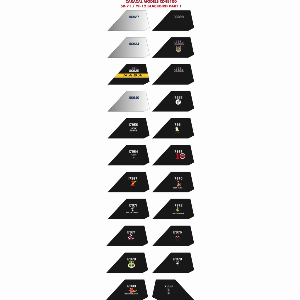 【新製品】48100 アメリカ空軍ロッキード SR-71/A-12/YF-12/M-21 ブラックバード Pt.1