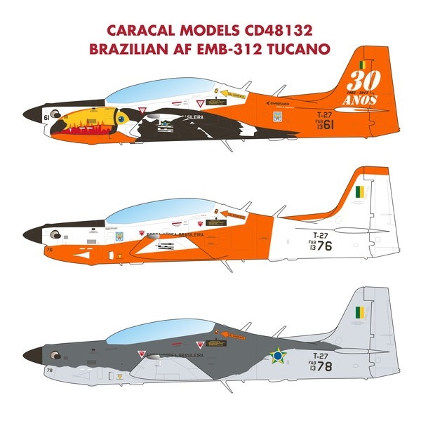 【新製品】48132 エンブラエル EMB-312 ツカノ ブラジル空軍