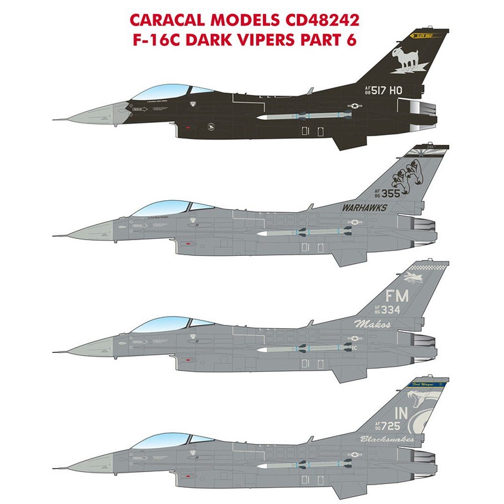 【新製品】48242 ロッキード F-16C ダークヴァイパーズ Pt.6