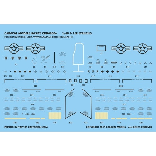 【新製品】CDB48006 F-15E ストライクイーグル ステンシル