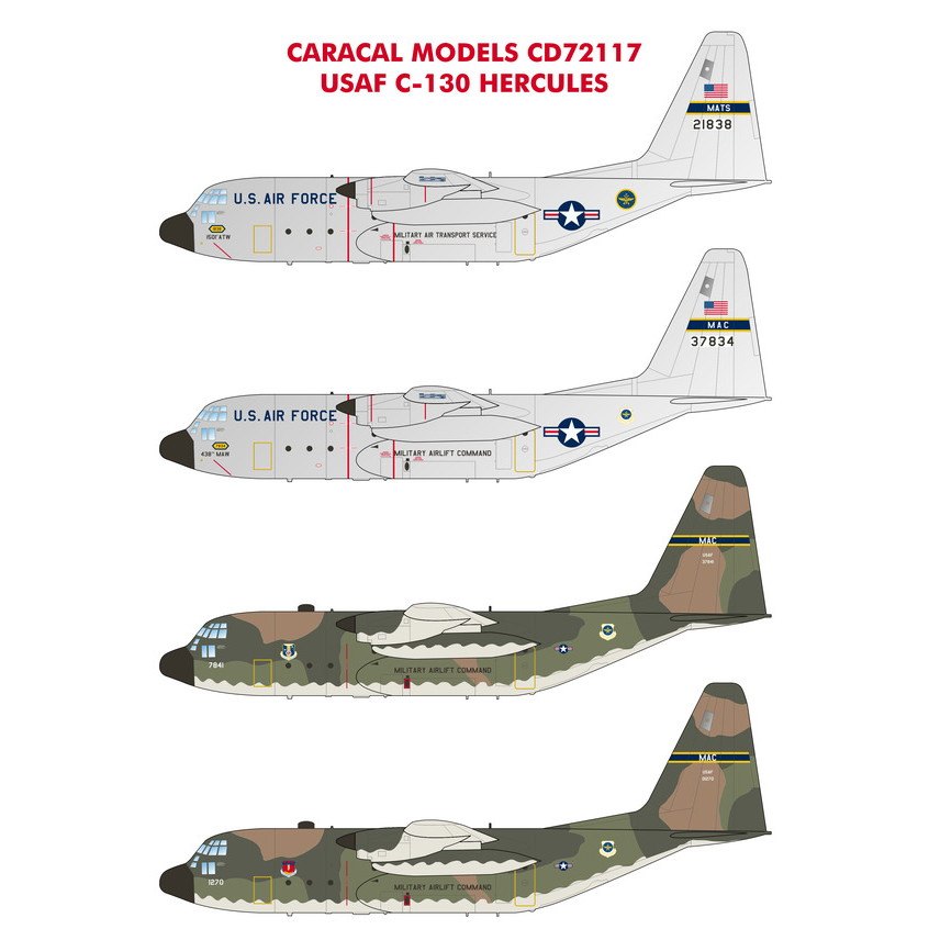 【新製品】72117 アメリカ空軍 ロッキード C-130 ハーキュリーズ