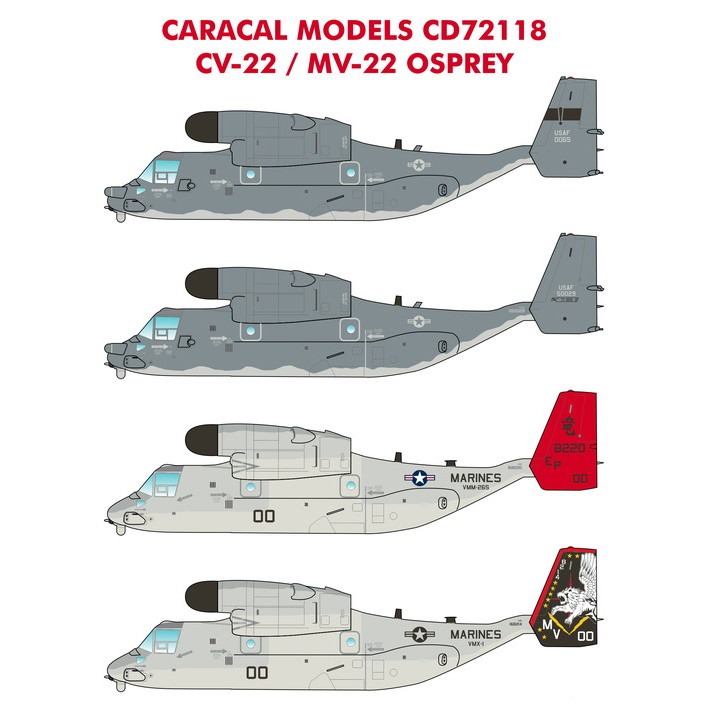 【新製品】72118 ボーイング CV-22/MV-22 オスプレイ