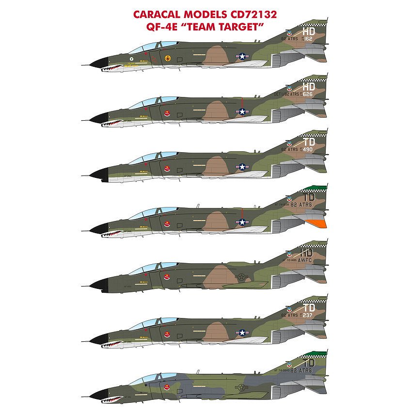 【新製品】72132 マクドネル・ダグラス QF-4E ファントムII チームターゲット