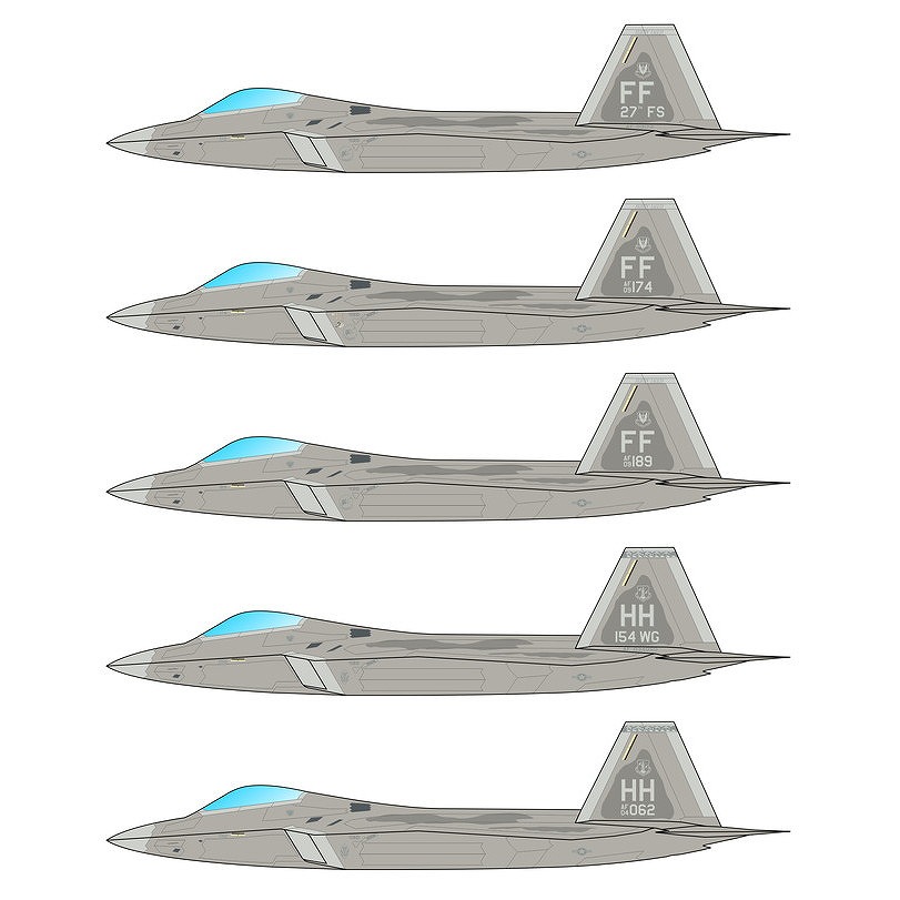 【新製品】72139 ロッキードマーティン F-22A ラプター Pt.2