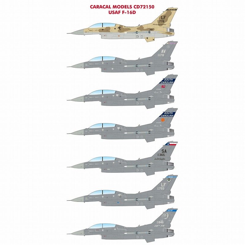 【新製品】72150 米空軍 F-16D ヴァイパー