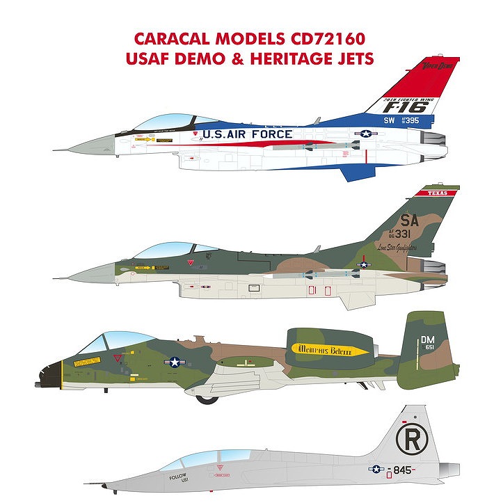 【新製品】72160 アメリカ空軍 デモ & ヘリテージジェット