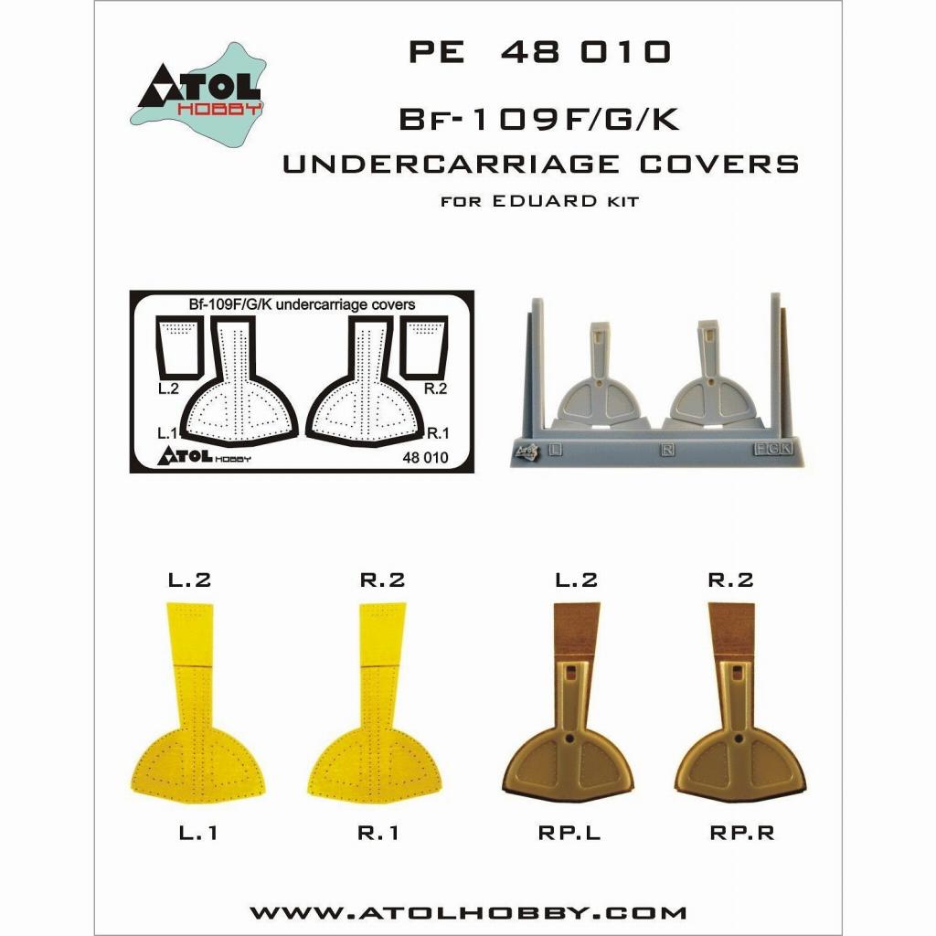 【新製品】PE48010 メッサーシュミット Bf109F/G/K用 主脚カバー