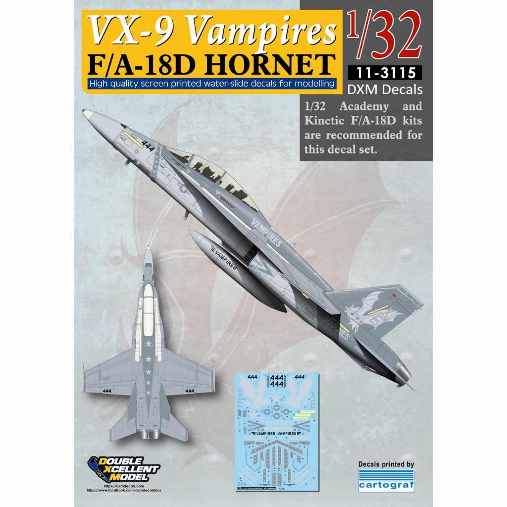 【新製品】11-3115 1/32 アメリカ海兵隊 F/A-18D ホーネット VX-9 ヴァンパイヤーズ