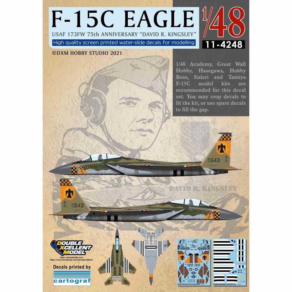 【新製品】11-4248 アメリカ空軍 F-15C イーグル 173FW 75周年 デヴィッド・R・キングスレー