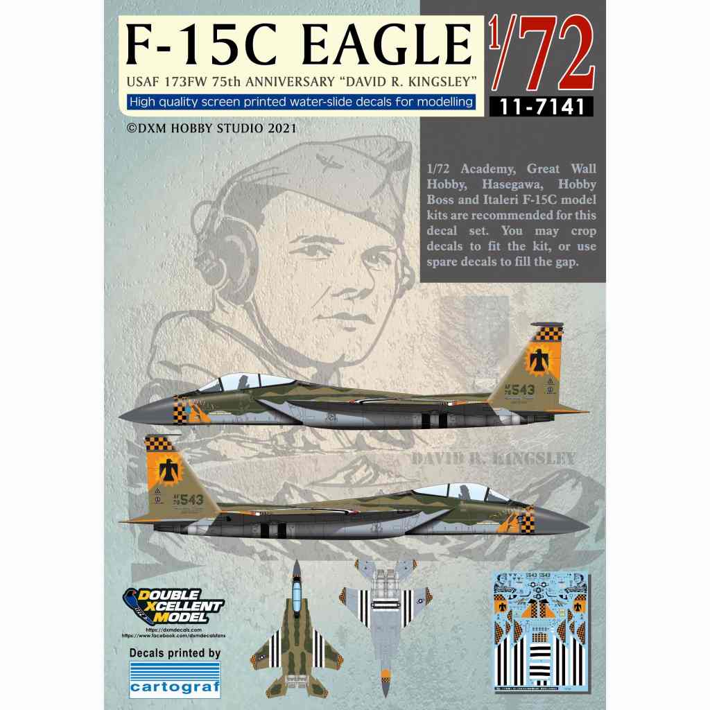 【新製品】11-7141 アメリカ空軍 F-15C イーグル 173FW 75周年 デヴィッド・R・キングスレー