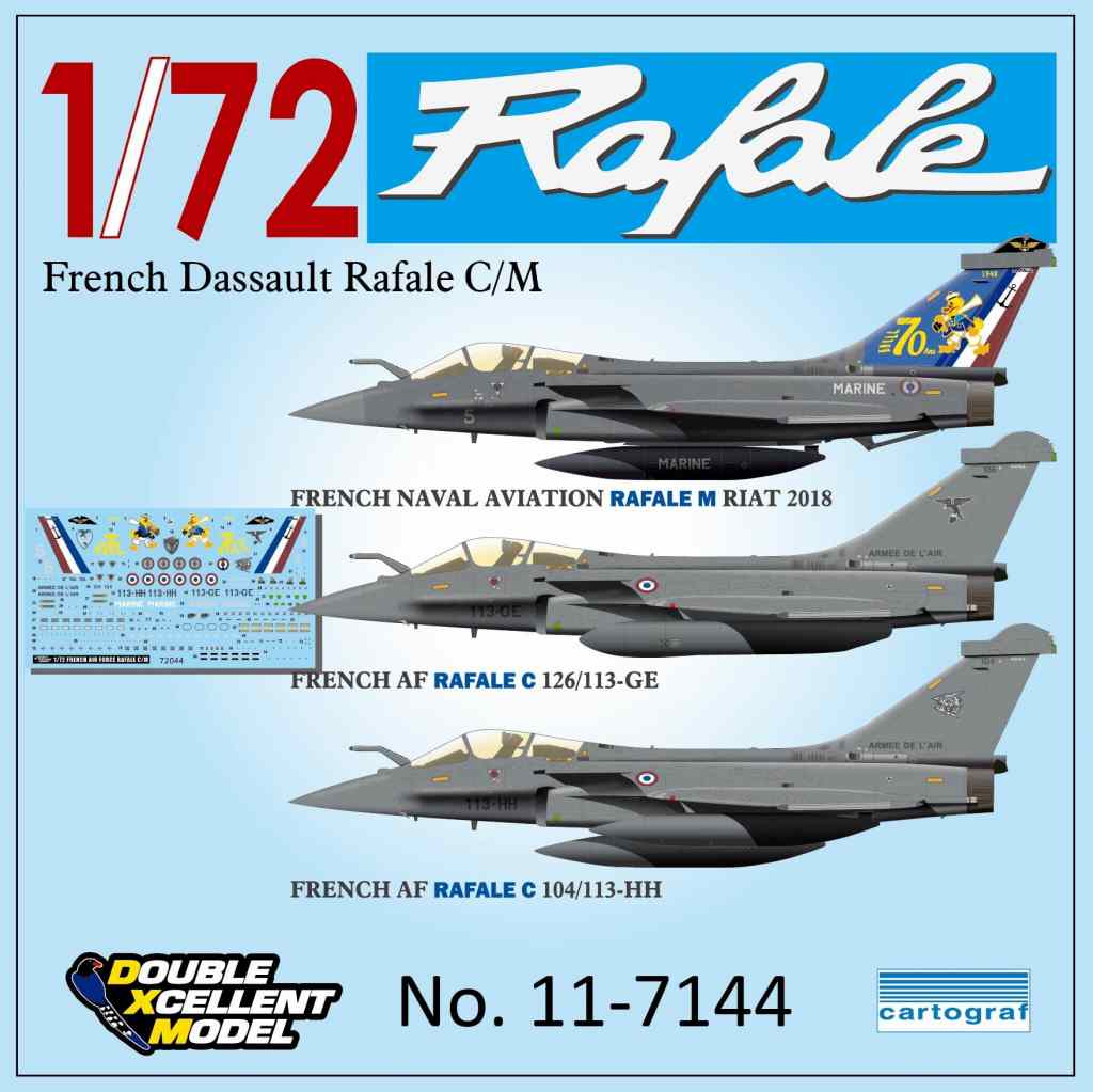 【再入荷】11-7144 フランス空軍/海軍航空隊 ラファールC/M
