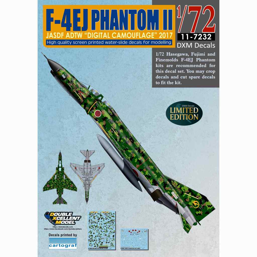 【再入荷】11-7232 航空自衛隊 F-4EJ ファントムII 飛行開発実験団 2017 デジタル カモフラージュ