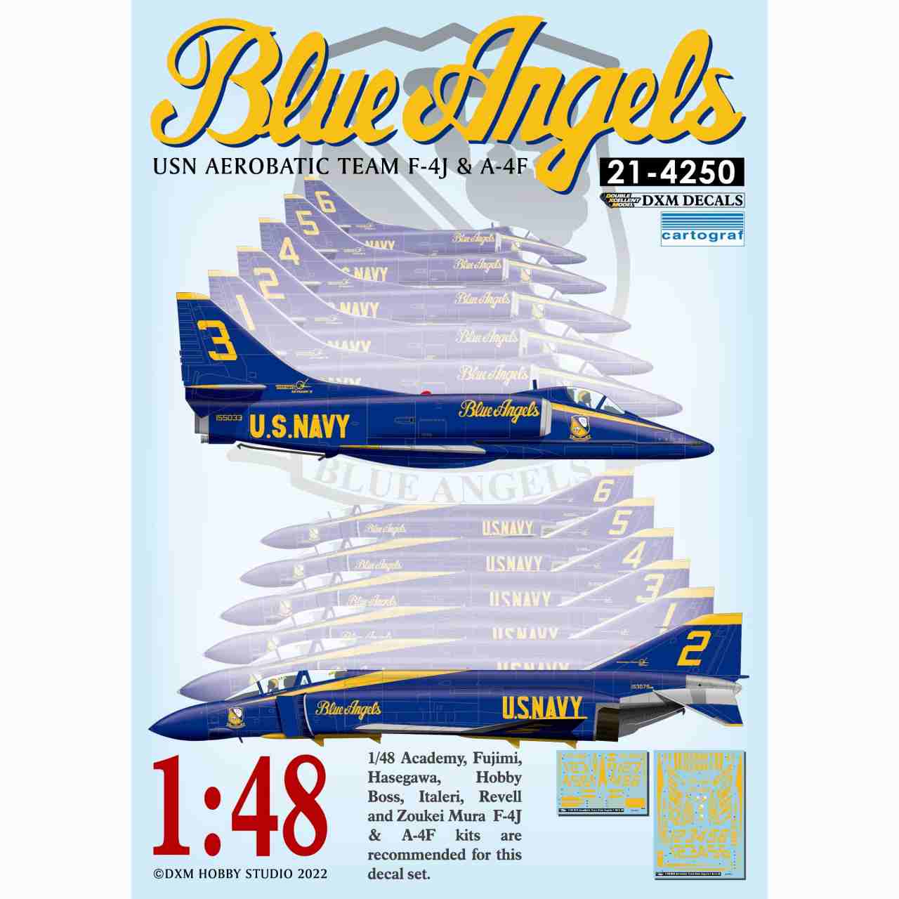 【新製品】21-4250 アメリカ海軍 A-4F スカイホーク & F-4J ファントムII ブルーエンジェルス
