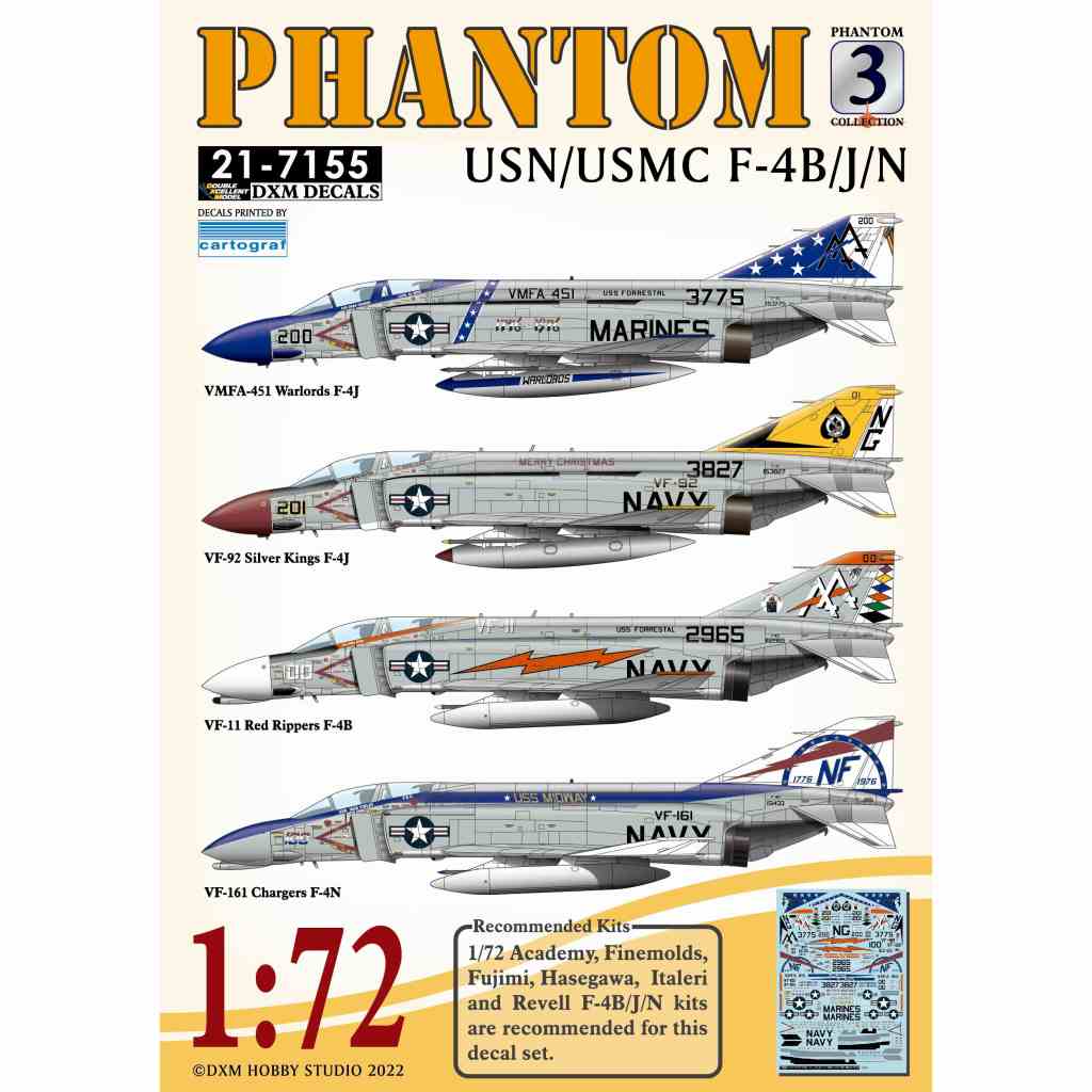 【再入荷】21-7155 アメリカ海軍/海兵隊 F-4B/J/N ファントムII