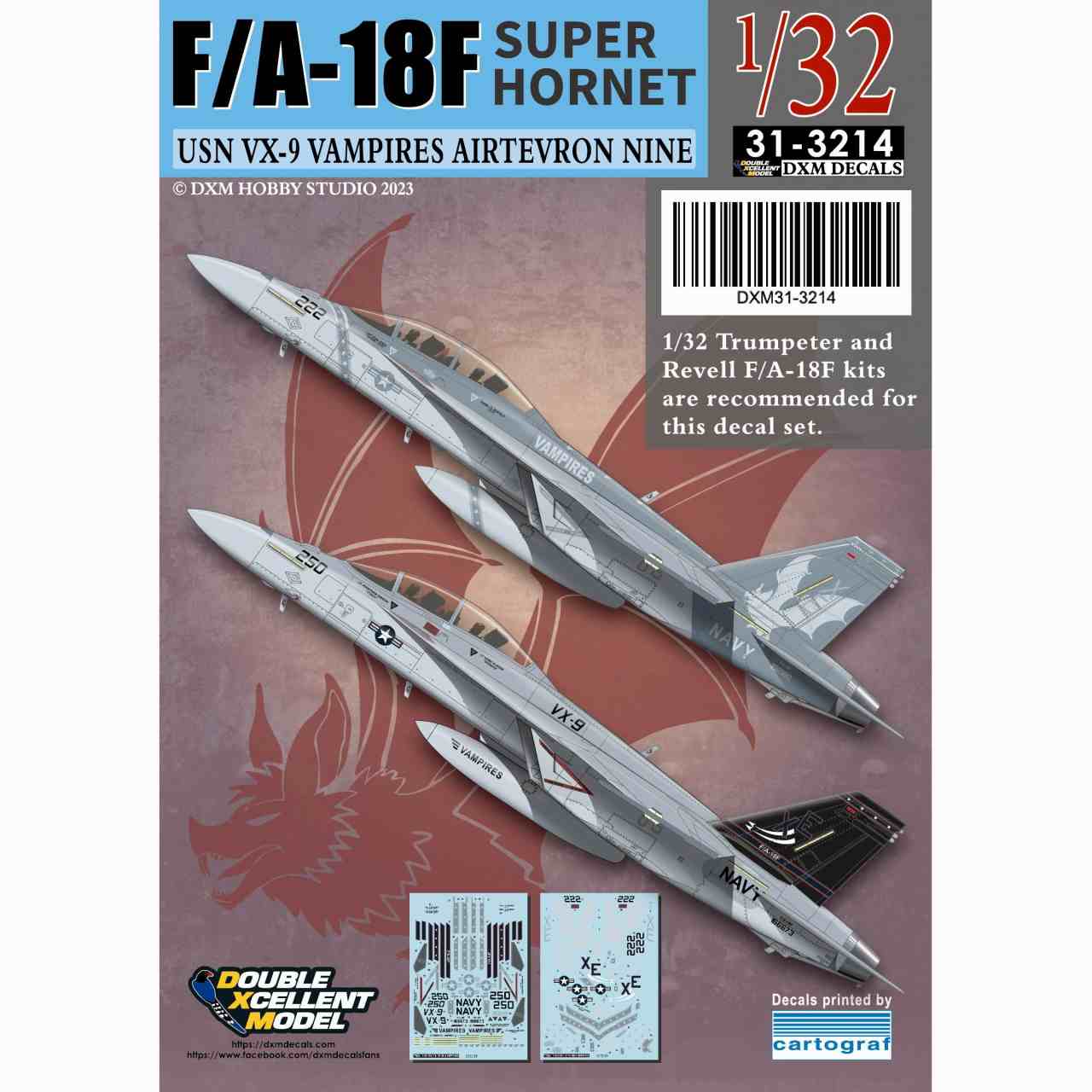 【新製品】31-3214 アメリカ海軍 F/A-18F スーパーホーネット VX-9 ヴァンパイアーズ