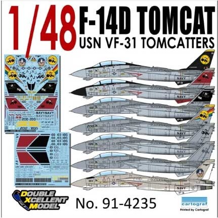 【新製品】91-4235 F-14D トムキャット VF-31 トムキャッターズ