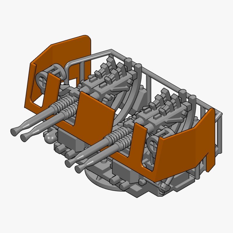 【新製品】AC350006c 40mmボフォースMk.2四連装機関砲 mod.3