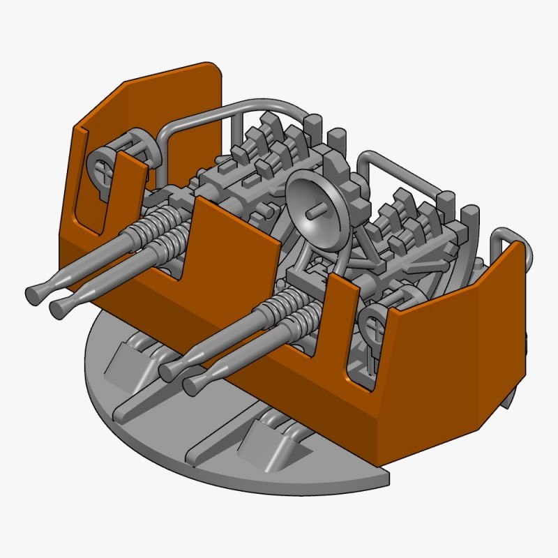 【新製品】AC350006d 40mmボフォースMk.4四連装機関砲 mod.23-31