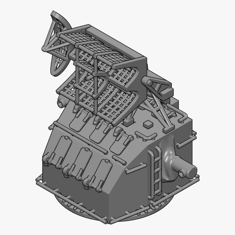 【新製品】AC350013b Mk.37 射撃指揮装置 w/Mk.12&Mk.22 アンテナ