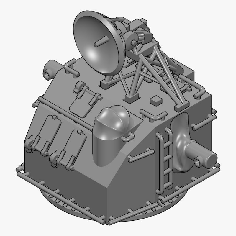 【新製品】AC350013d Mk.37 射撃指揮装置 w/キューポラ&Mk.25 アンテナ