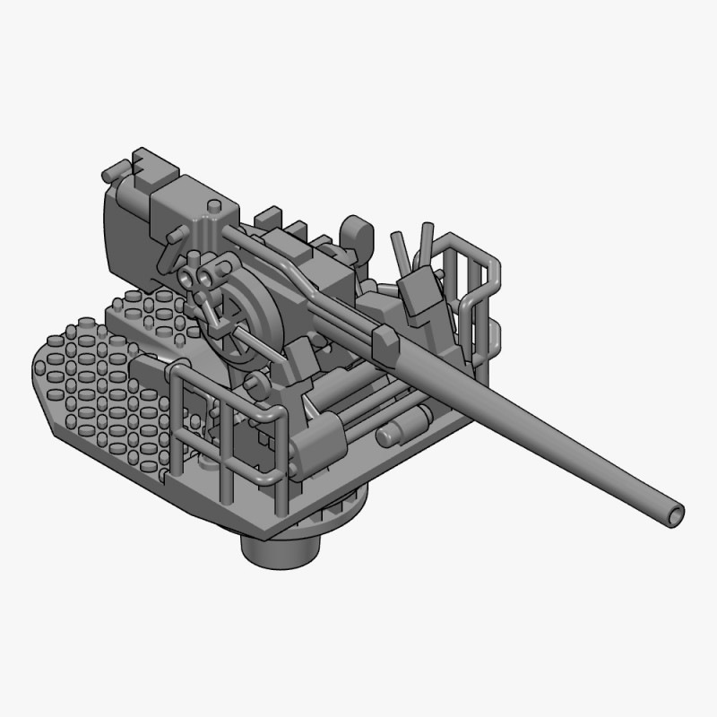 【新製品】AC350017b Mk.21 38口径5インチ砲 オープン