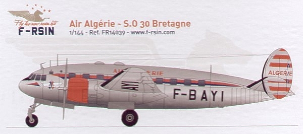【新製品】FR14039)シュド・ウエスト SO.30 ブルターニュ アルジェリア航空