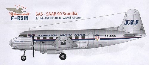 【新製品】FR14088)サーブ 90 スカンディア スカンジナビア航空