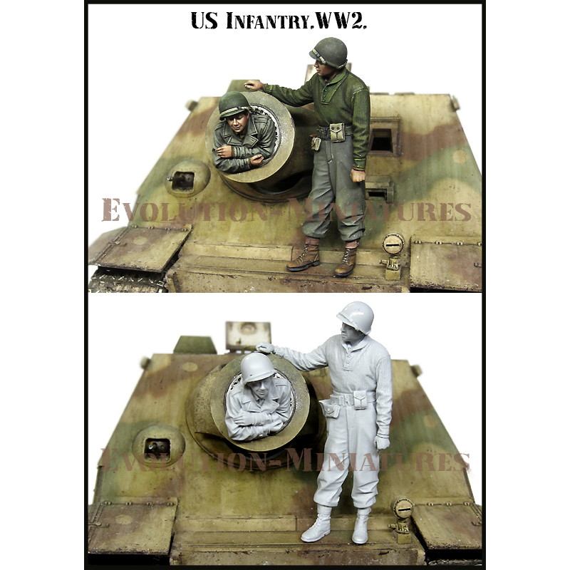 【新製品】EM-35188 WWII アメリカ陸軍歩兵 鹵獲戦車の主砲に潜り込むGI