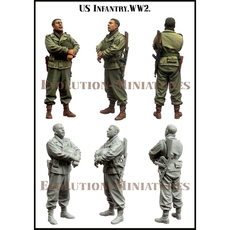 【新製品】EM-35190 WWII アメリカ陸軍兵士 検分を見守る伍長